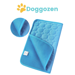 tapis rafraîchissant chien bleu